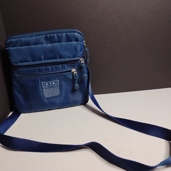 ETA Everyday Travel Adventure Crossbody Bag Blue - Picture 1 of 12